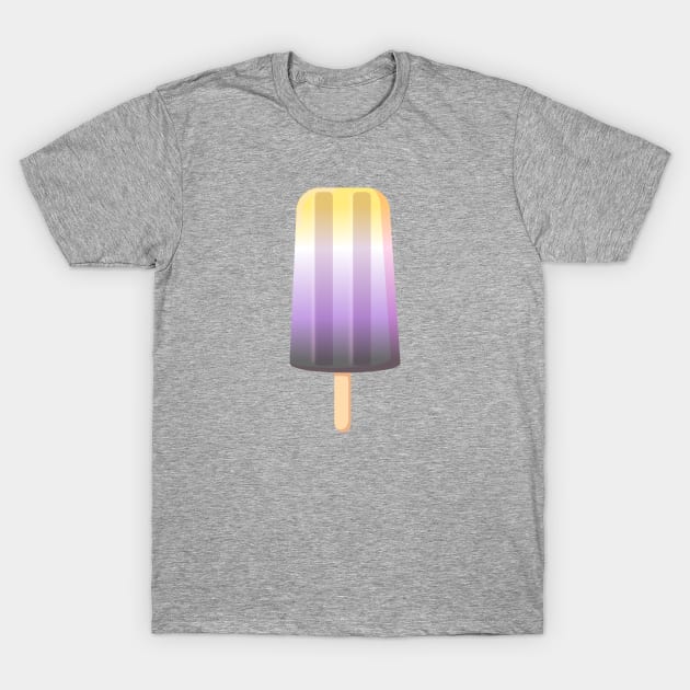 Enby Popsicle T-Shirt by Banana Latte Designs